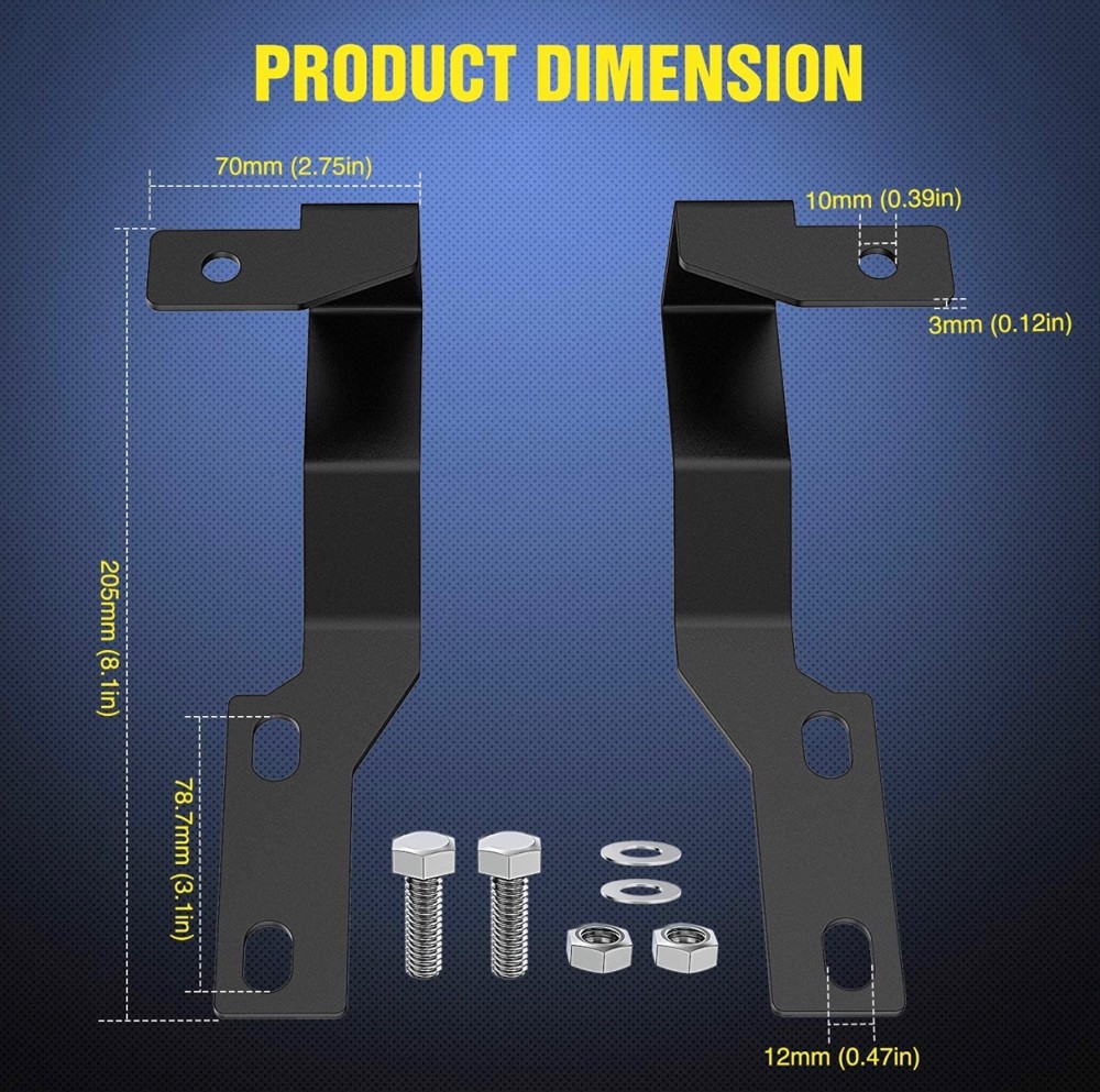 Toyota ditch light/ hood bracket - 5