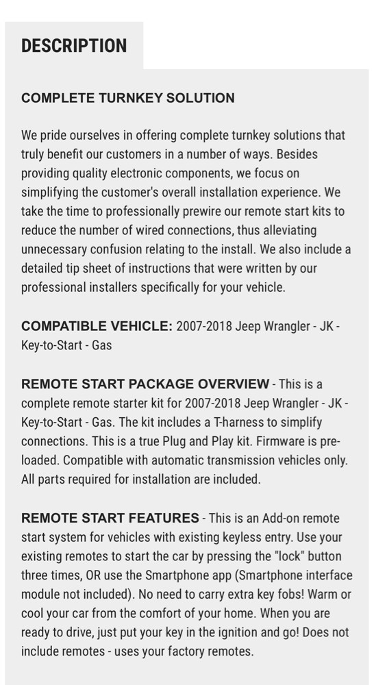 Jeep Wrangler Remote Engine Start - 9