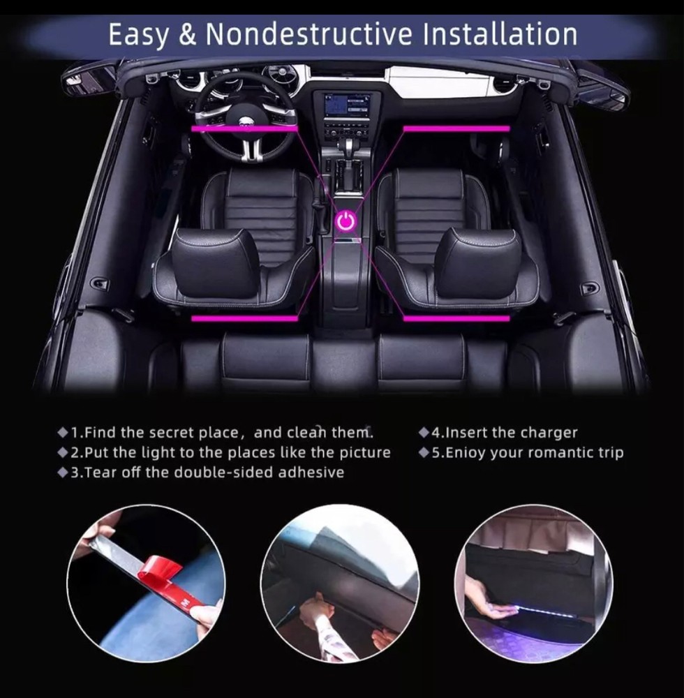 LED CAR INTERIOR AMBIENT LIGHT - 2