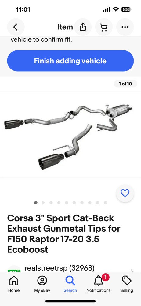 Corsa exhaust Raptor 2018 - 1