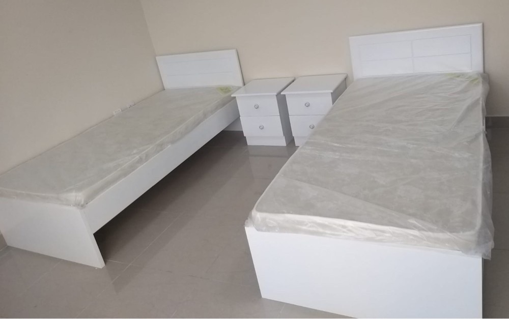 New Wood Bed, Cupboard, Mattress - 7