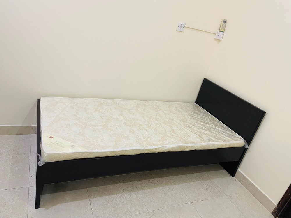 New Wood Bed, Cupboard, Mattress - 4