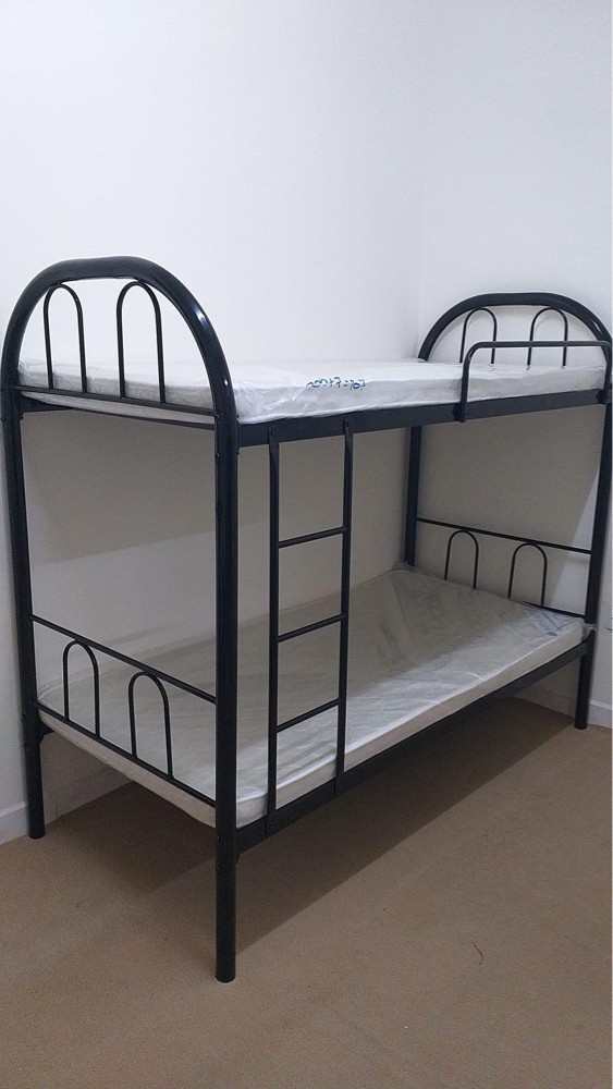 New Single Metal Bed, Cabinet - 5