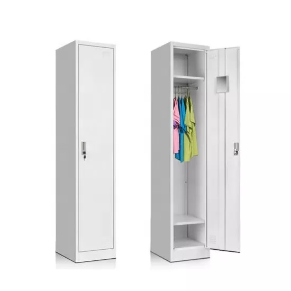 New Silver Steel Bed, Cabinet - 7