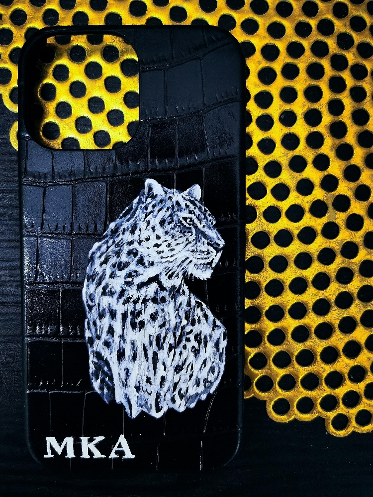 Drawing on leather cases - 2