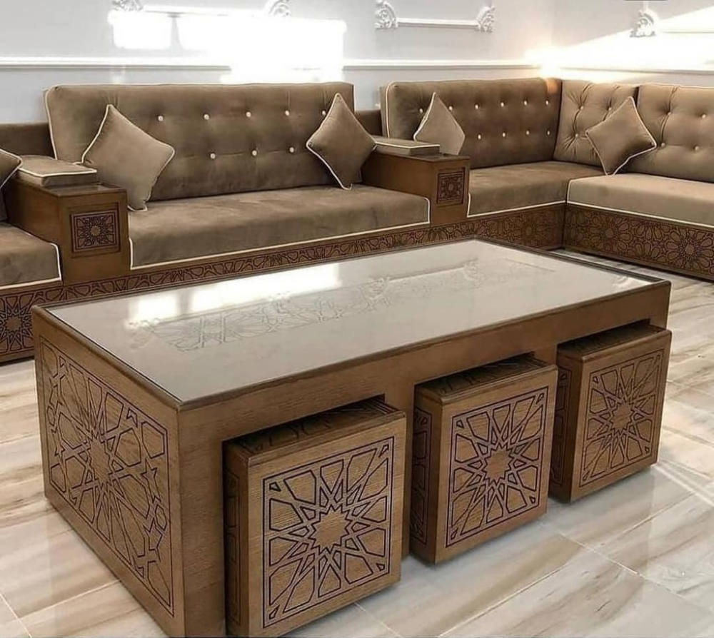 curtains sofa carpet parquet - 5