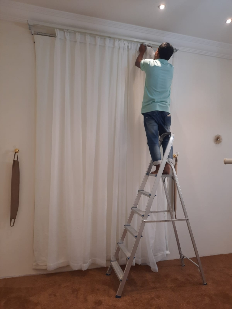 making  new curtain - 11