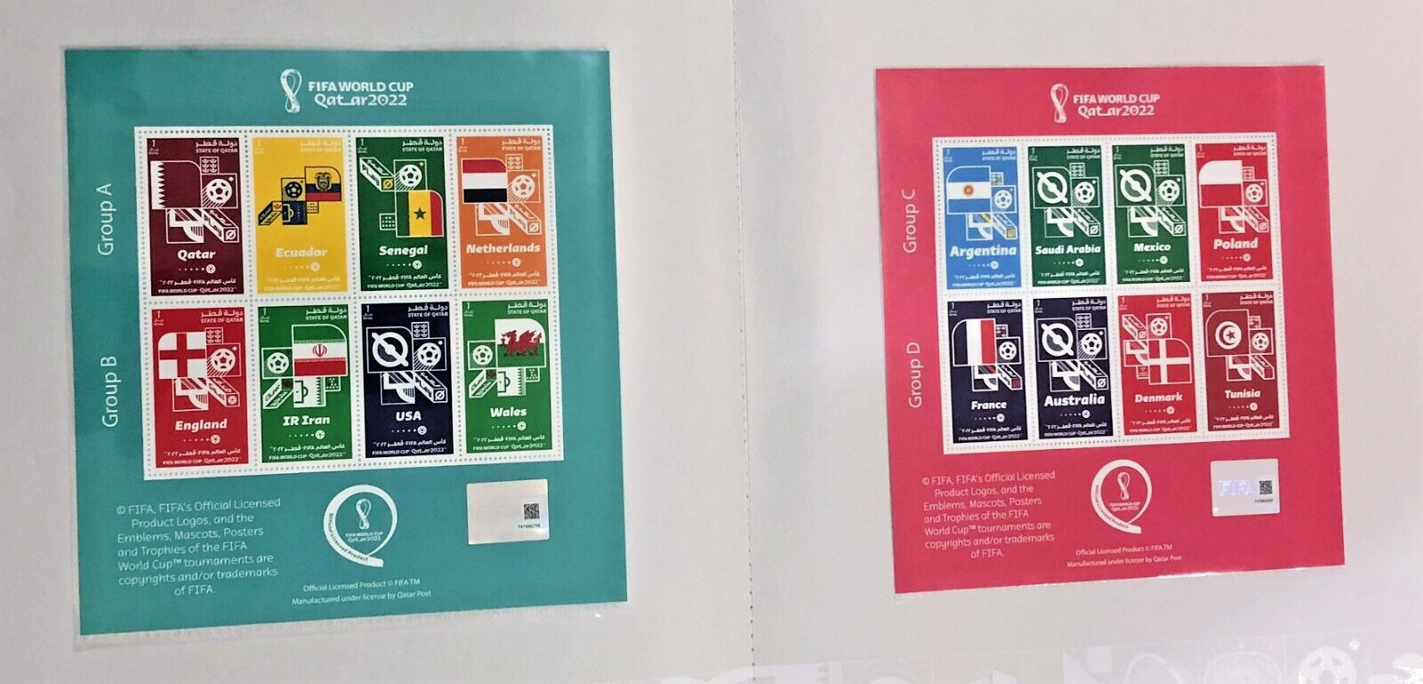 ALL FIFA WORLD CUP QATAR 2022 STAMPS COLLECTION in 1 SPECIAL FOLDER - 8