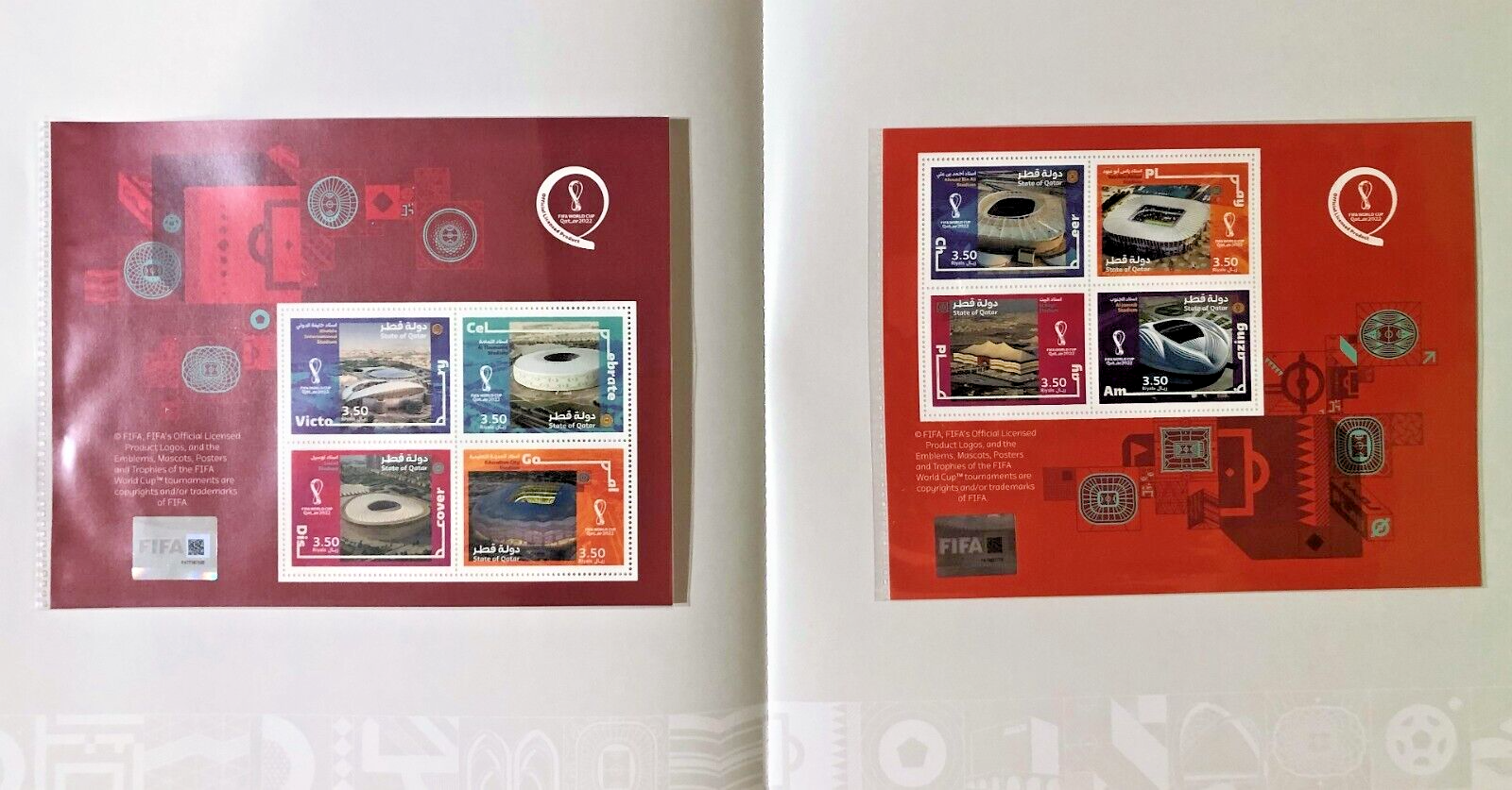 ALL FIFA WORLD CUP QATAR 2022 STAMPS COLLECTION in 1 SPECIAL FOLDER - 9