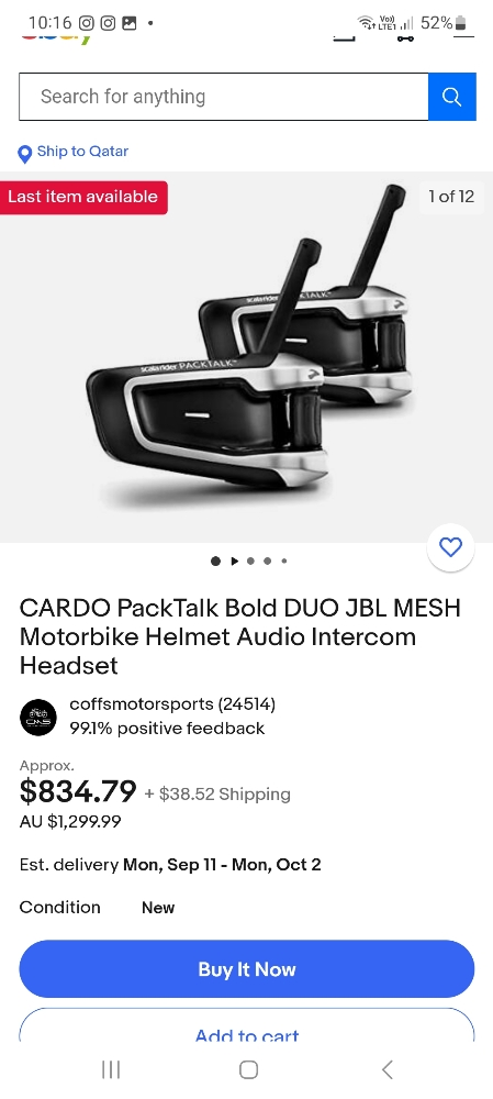 cardo pactalk bold duo - 1