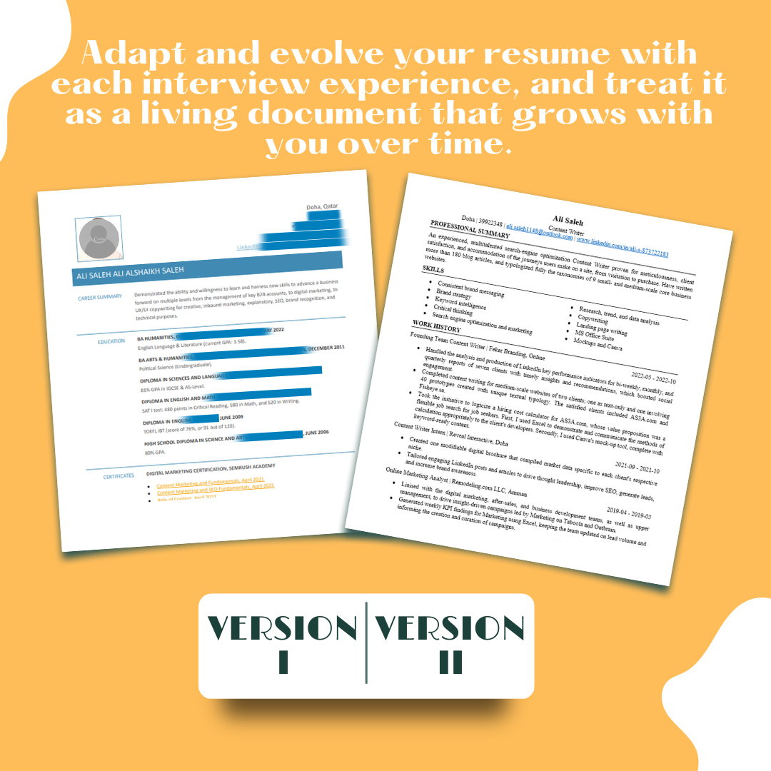 CV and Cover Letter and Linkedin - 9