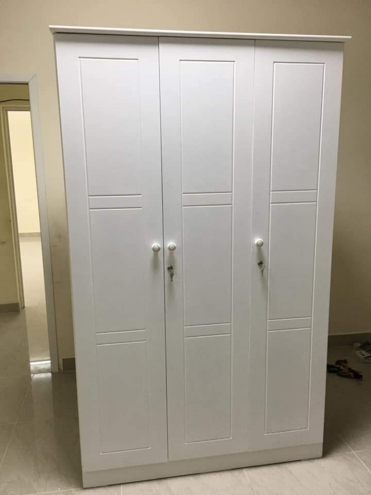 New Wooden Single Bed, Cupboard - 10