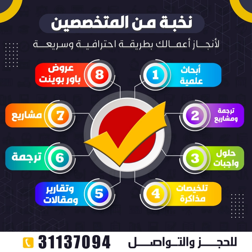ابحاث وتكليفات - 1