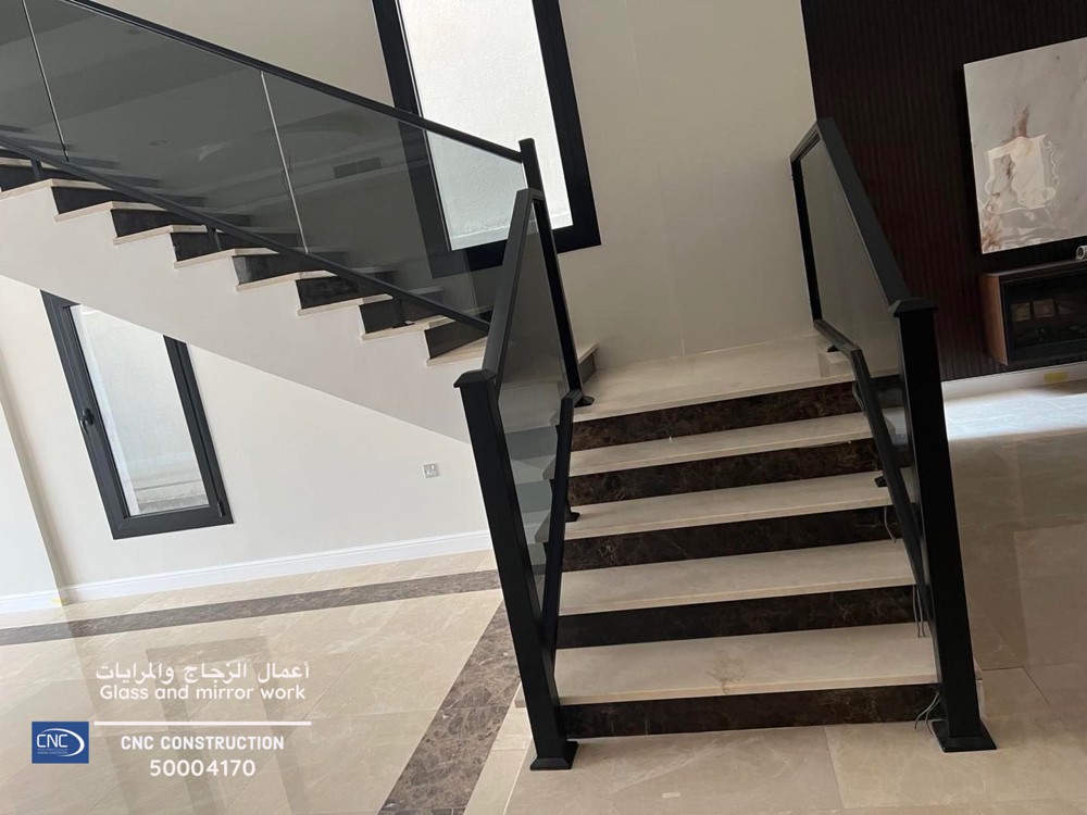 glass and steel handrail  - 2