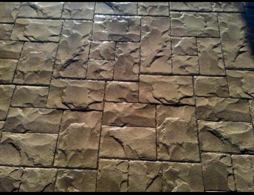 Stamped and colored concrete - 9