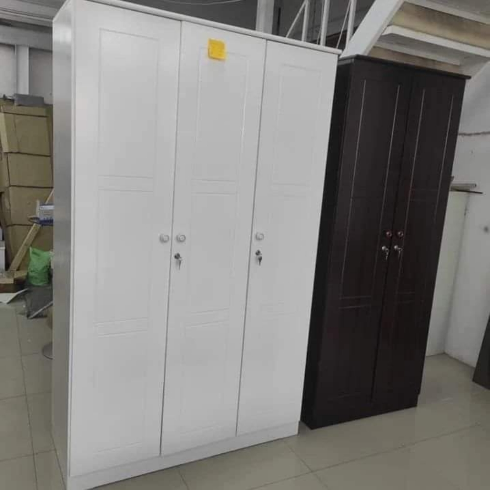 New 3 Door White Cabinet, 2 Door - 1