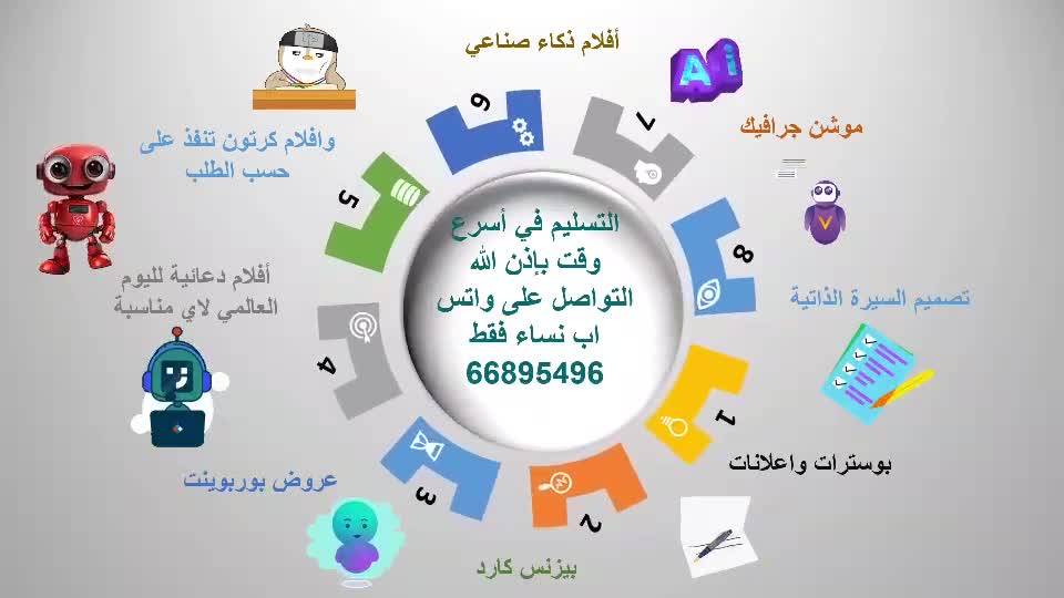 موشن جرافيك بصوت أو بدون صوت - 1
