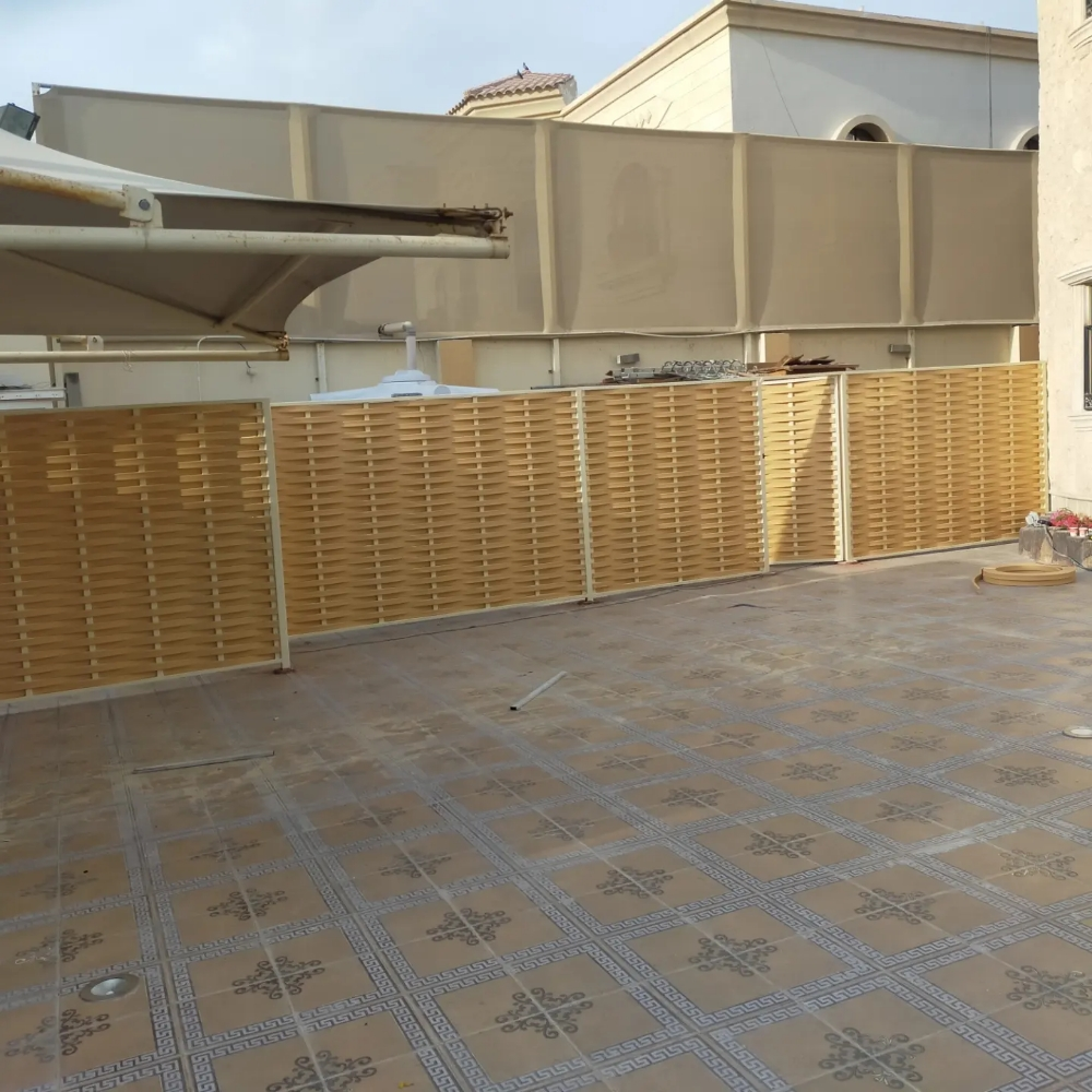 ساتر خشب بلاستيك ثابت ومتحرك - 4
