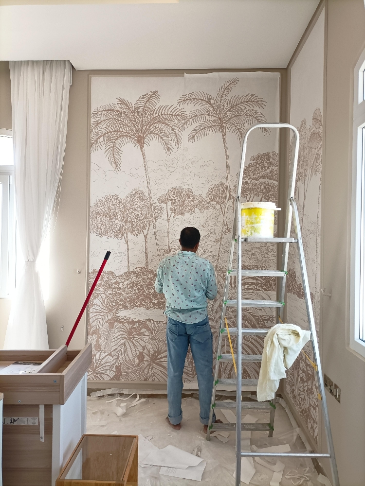 moulding frem and wallpaper - 6