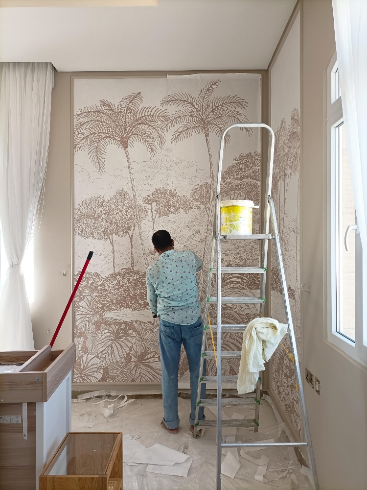 moulding frem and wallpaper - 7