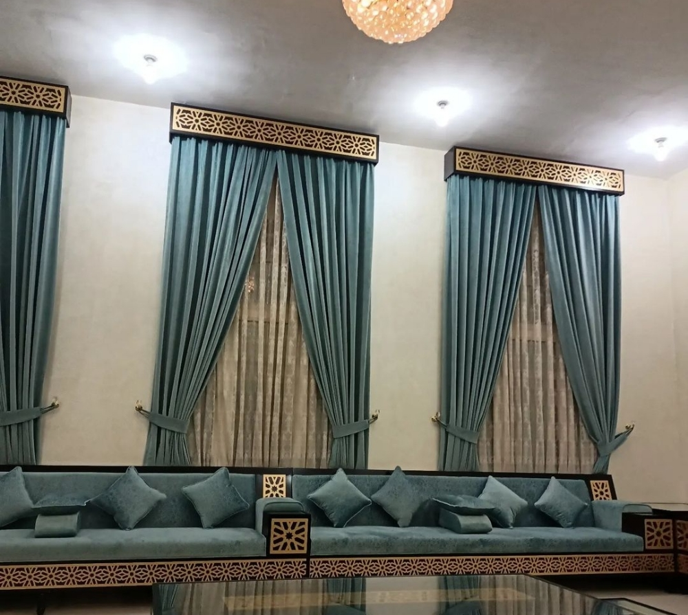 أريكة عربية موجليش بورشا وستارة - 5