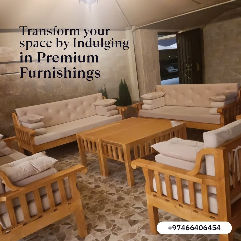 Wooden majlis bench corner sofa - 8