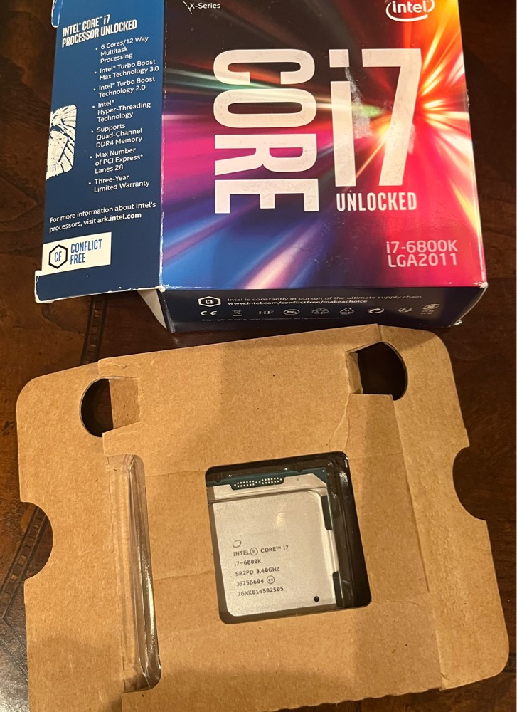 ‏Intel core i7-6800K  - 3