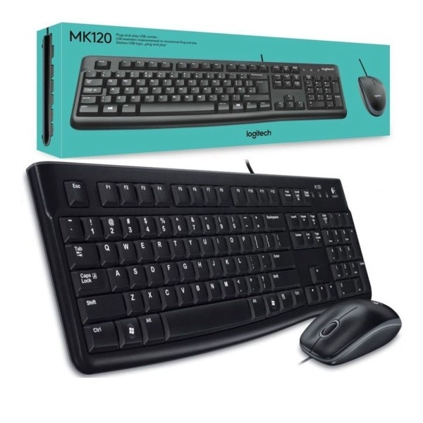 Logitech MK120 Wired Keyboard and M - 1