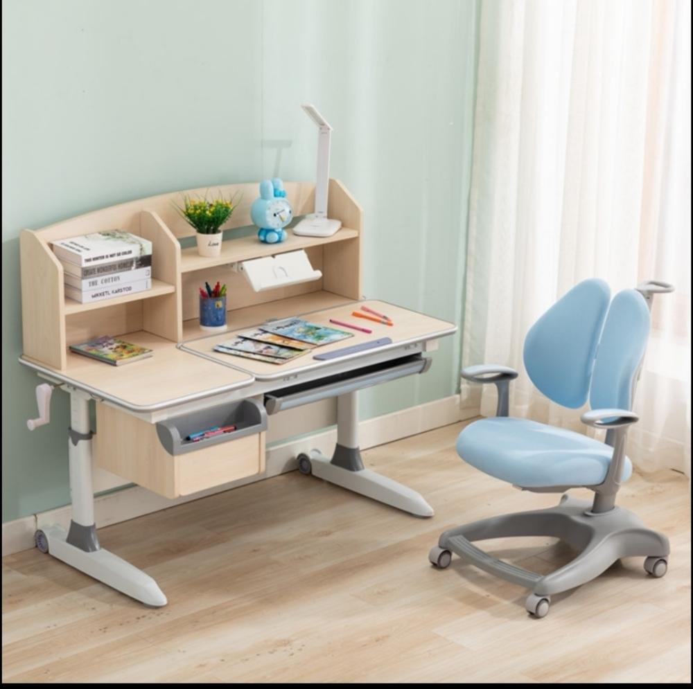 big study desk table chair - 1