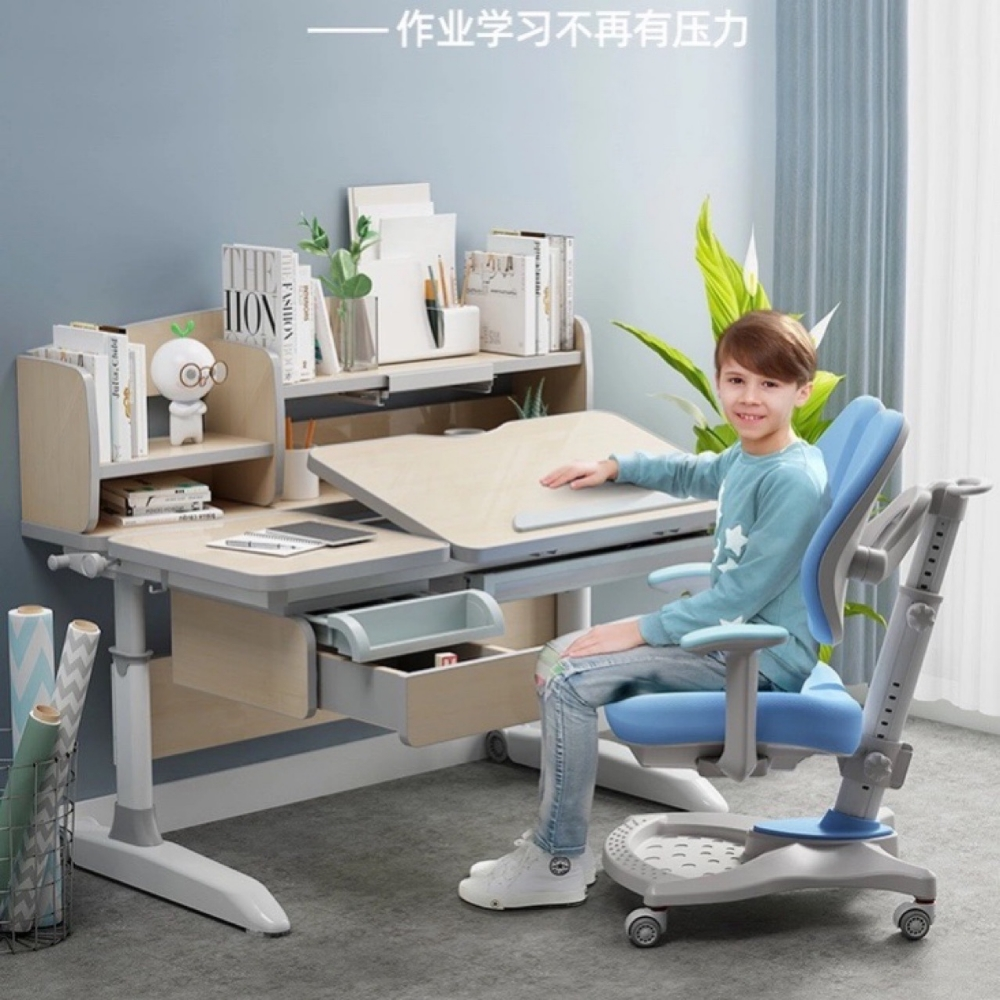 big study desk table chair - 8
