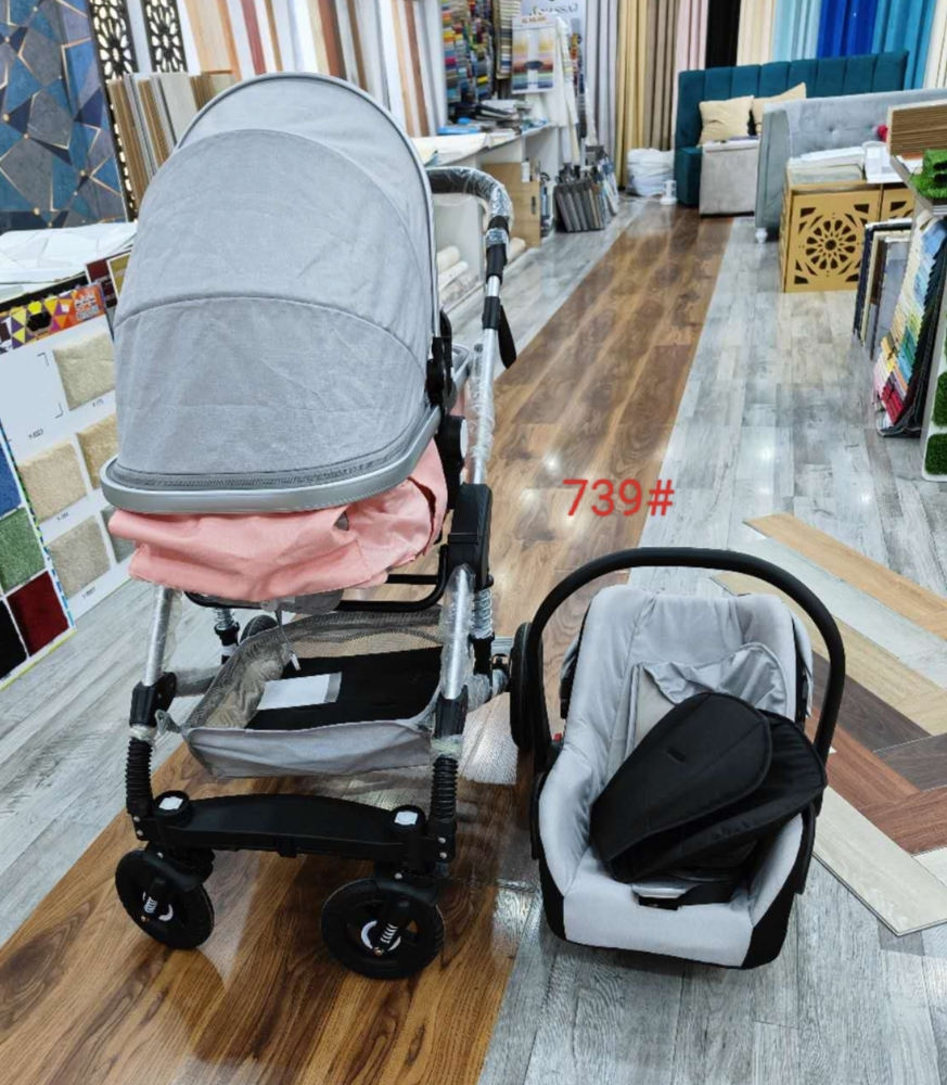 bluish cart stroller baby - 2