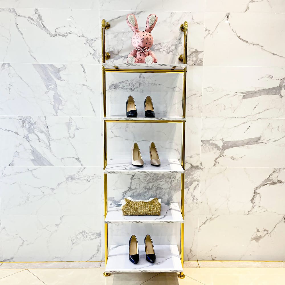 golden display shelves  - 1
