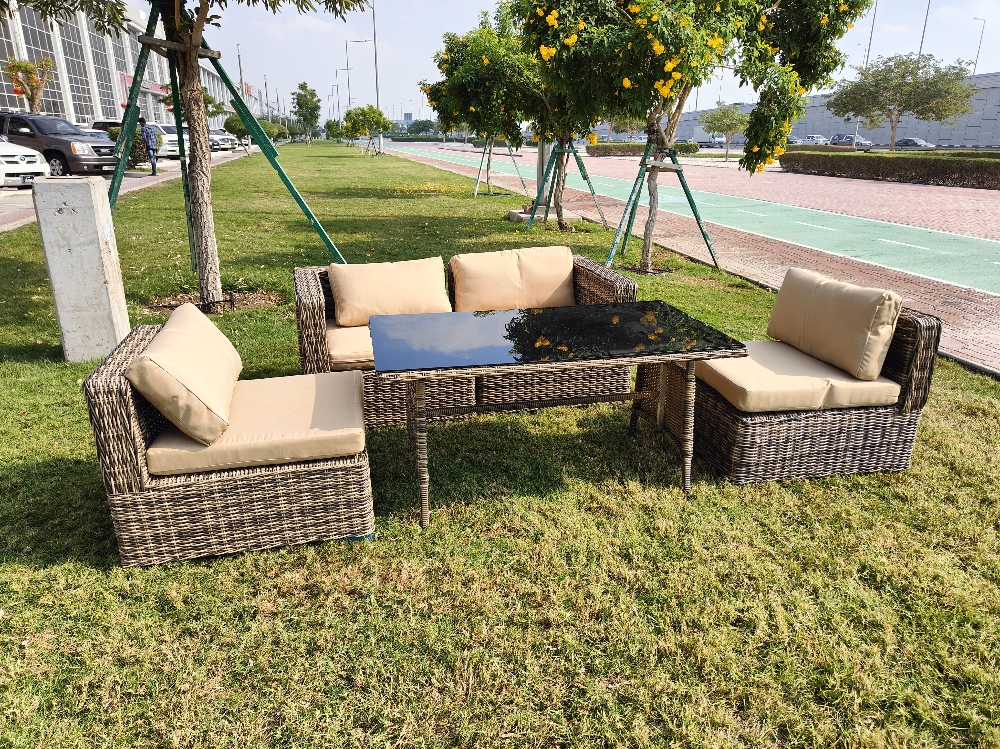 sofa rattan table chair sofa - 6