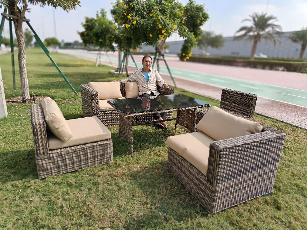sofa rattan table chair sofa - 11