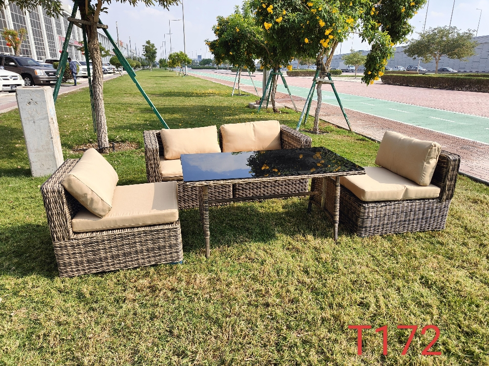 sofa rattan table chair sofa - 1