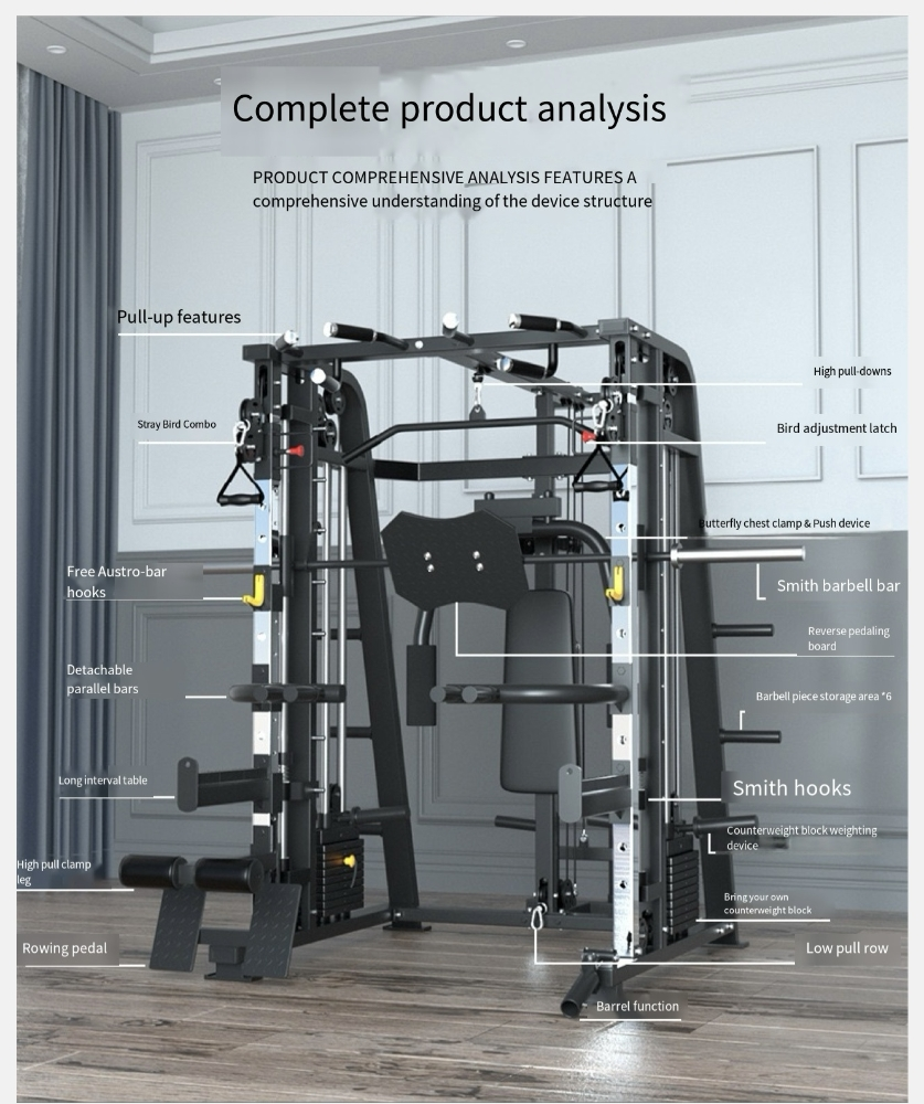 home gym Smith exercise fitness u - 3