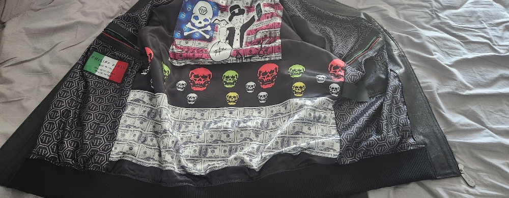 Philipp Plein leather Jacket Xl - 5