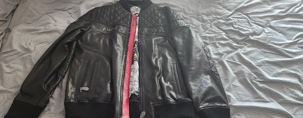 Philipp Plein leather Jacket Xl - 4