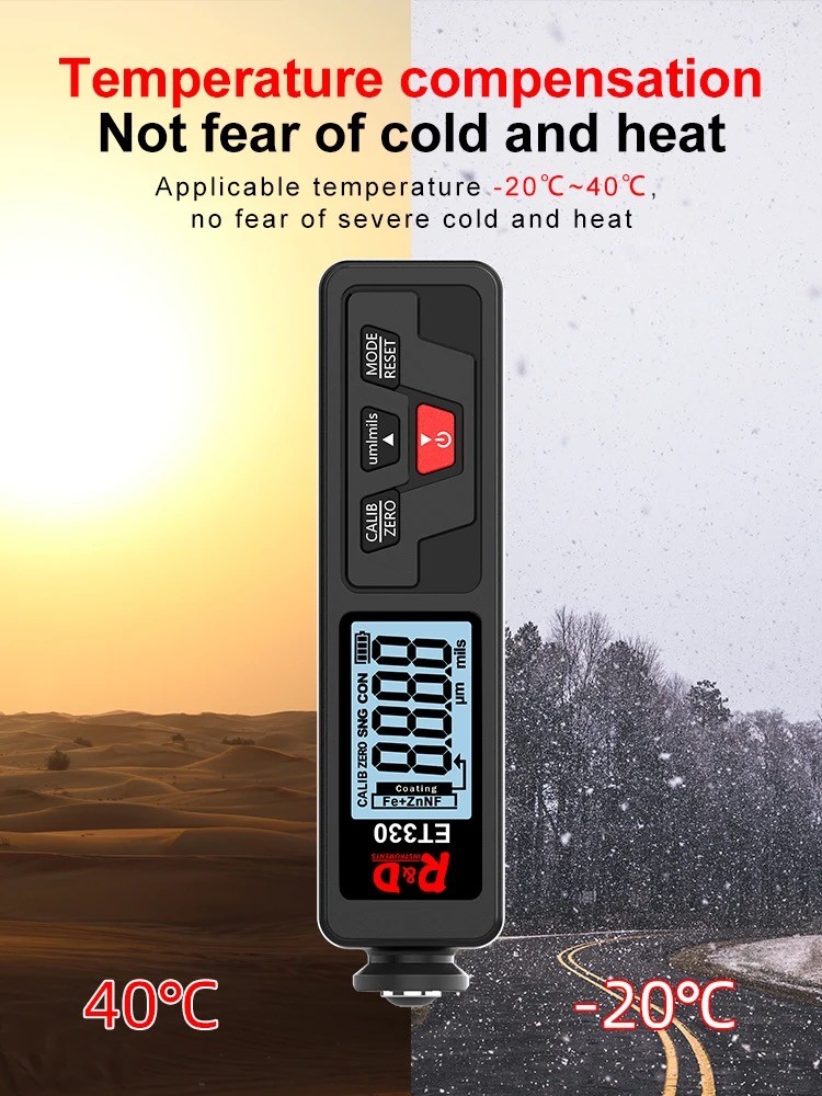RD ET330 Paint Thickness Gauge - 8