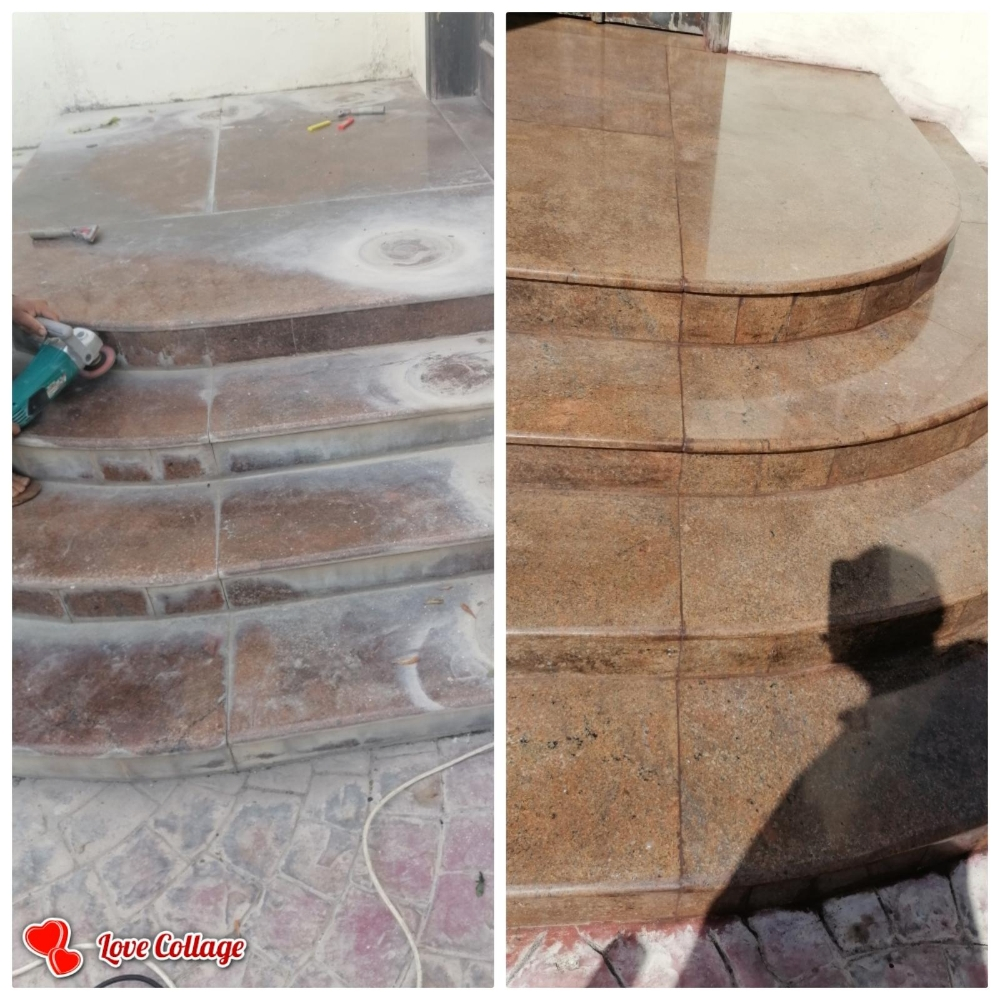 تنظيف مداخل الجرانيت - 1