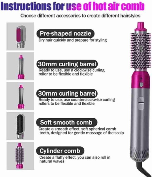 Hot Air Styler TP-5+1 For Hair St - 1