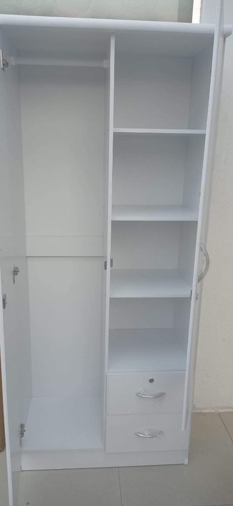 New Single Wooden Bed, Cupboard - 5