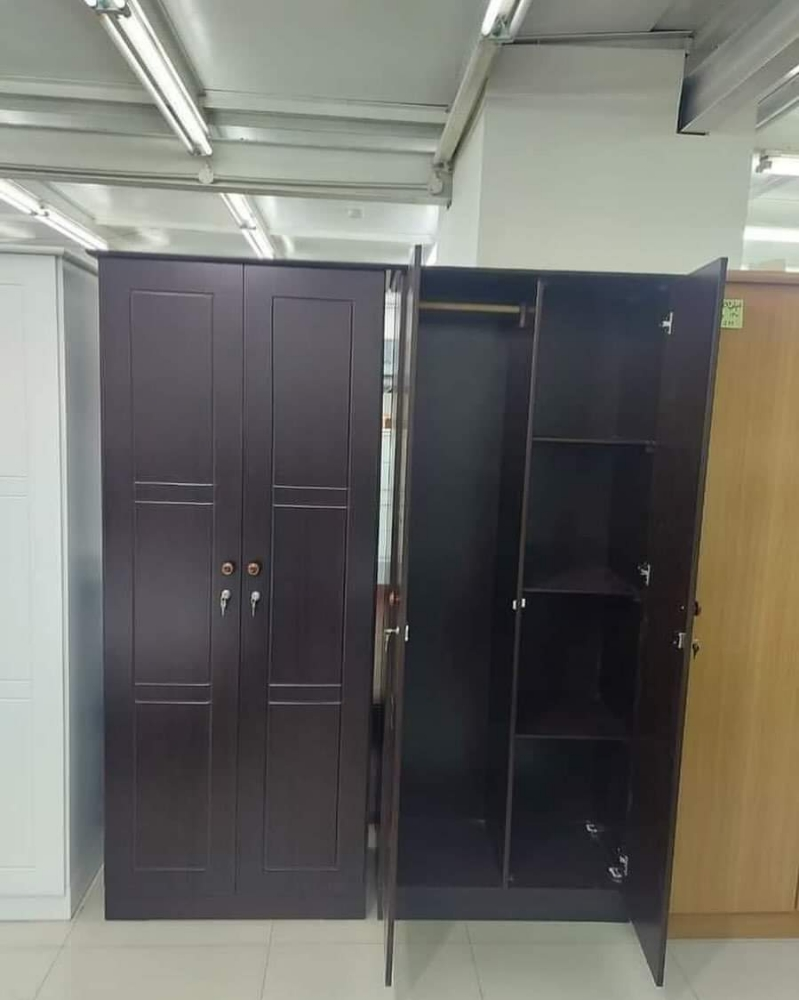 New Single Wooden Bed, Cupboard - 2