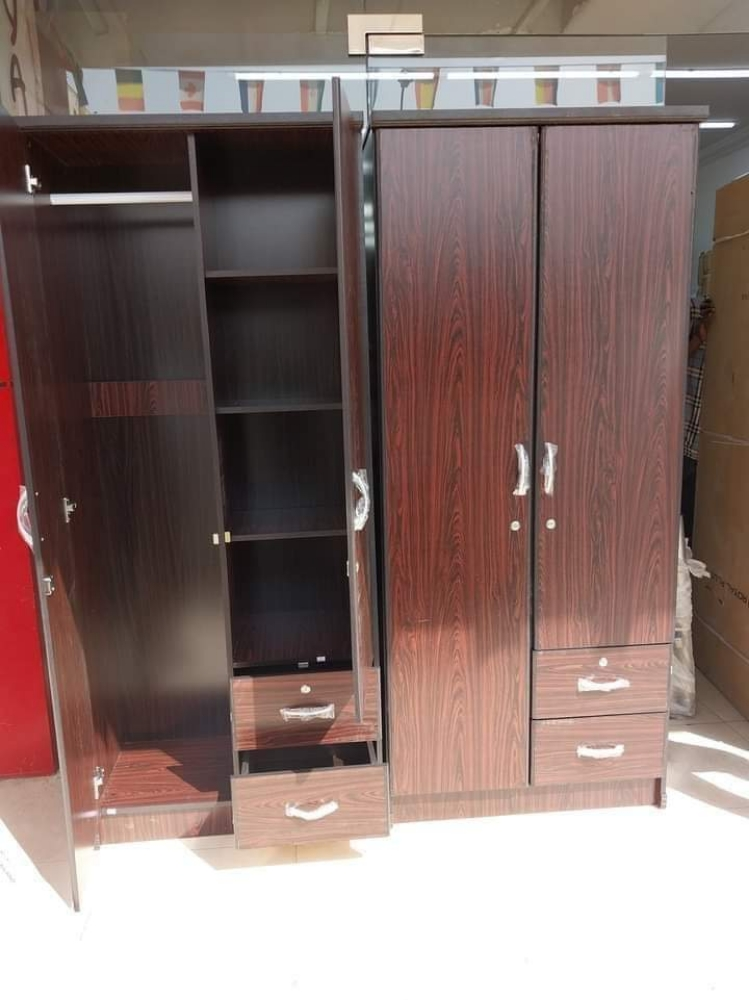 New Single Wooden Bed, Cupboard - 8
