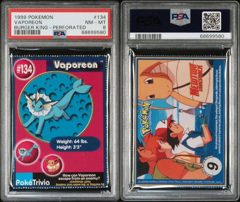 1999 POKEMON BURGER KING PSA 8 - 4
