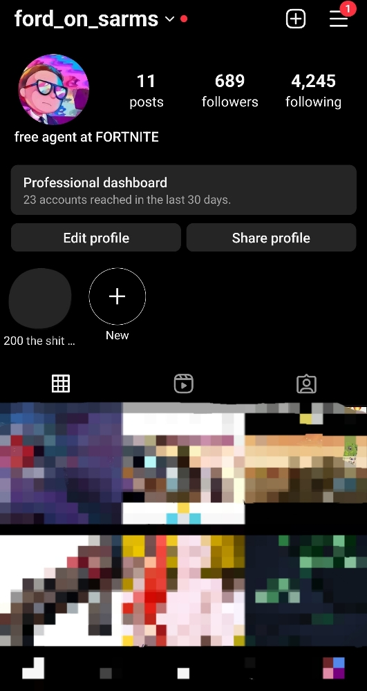 Instagram Account 700 followers - 1