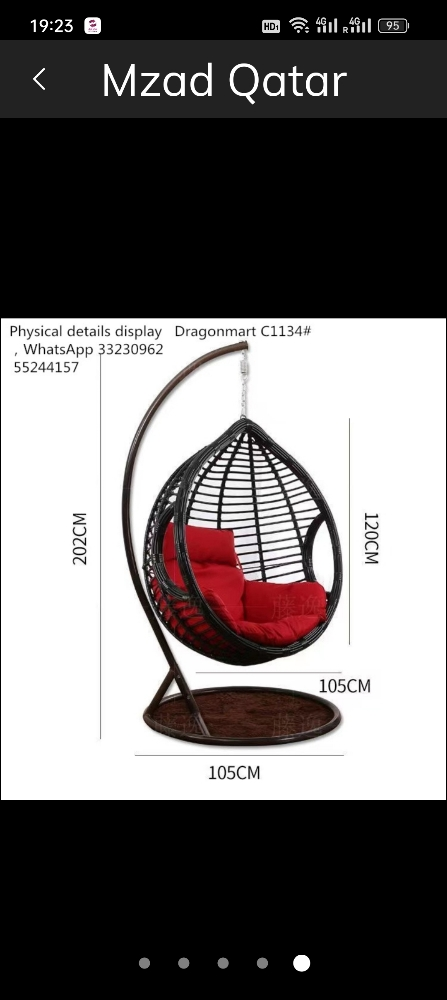 hanging chair swing hang bed - 2
