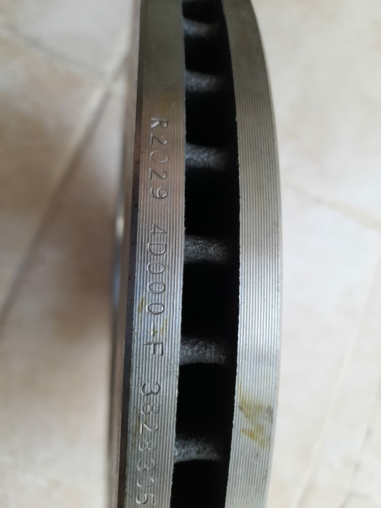 Kia front brake rotor L R - 2