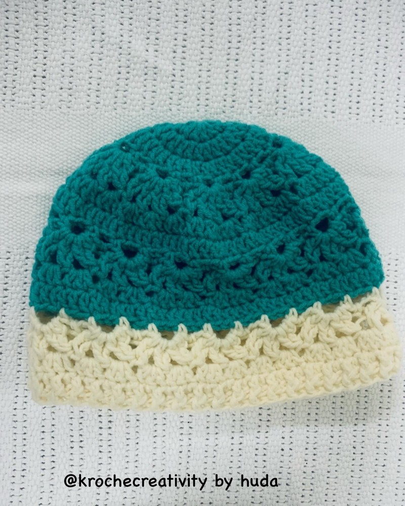 Handmade crochet Baby top & cap - 3