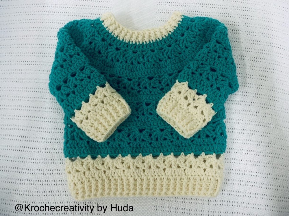 Handmade crochet Baby top & cap - 2